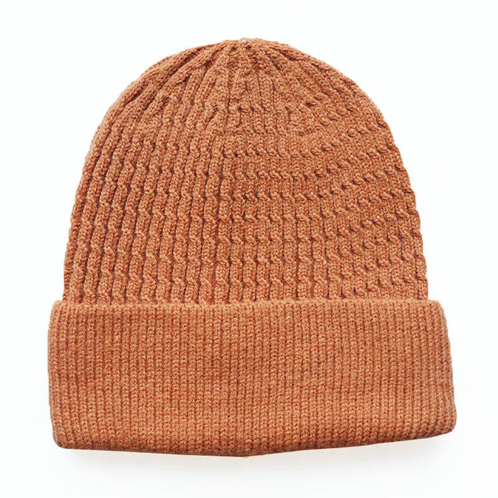 Wholesale Acrylic Solid Color Knitted Beanie Hat JDC-FH-LvH012