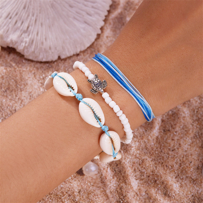 Wholesale Bohemian Beach Bracelet Set Alloy Handmade Charm Bracelets