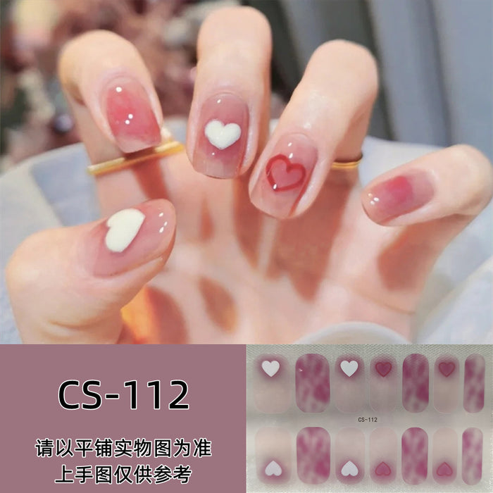 Wholesale No-bake Gel Waterproof Long-lasting 3D Nail Stickers JDC-NS-ARS003