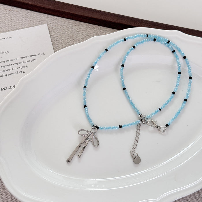 Wholesale A niche bow pearl necklace necklace necklace