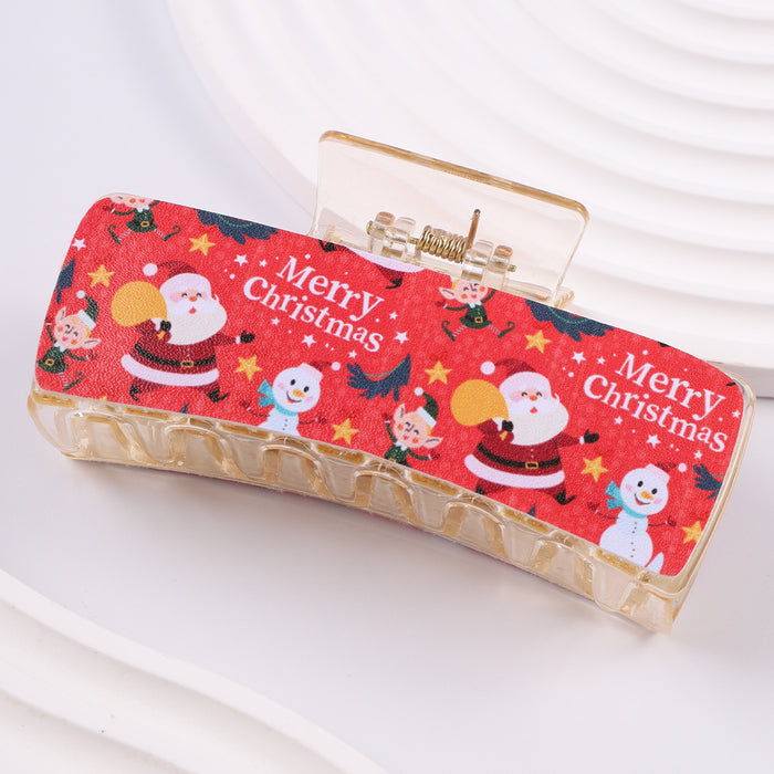 Wholesale PU Snowman Christmas Ball Hair Clip JDC-HC-Fengp005