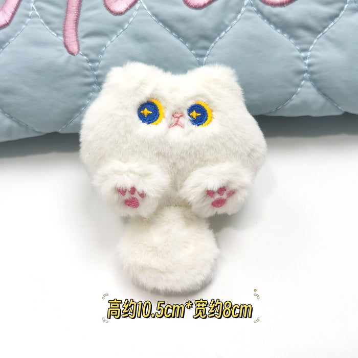 Wholesale Squeaky Little Doll Tail Cat Plush Pendant Little Rabbit Bear Backpack Hanging Brooch Keychain  Accessories