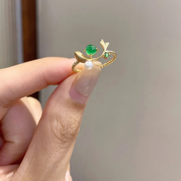 Wholesale Pearl ring, cute, niche, high-end, fashionable