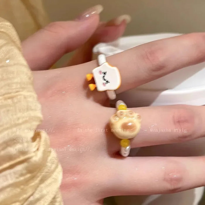 Wholesale Pearl Open Ring for Women, Light Luxury, Niche, High End, Finger Ring, Fashion and Personalized Ring