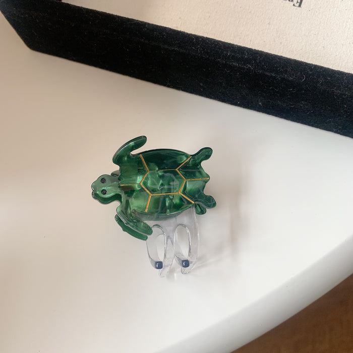Wholesale Ocean Series Turtle Acetic Acid Grab Hair Clip Tail Clip Niche High-end Touched Hair Accessories Hairpin Shark Clip Women