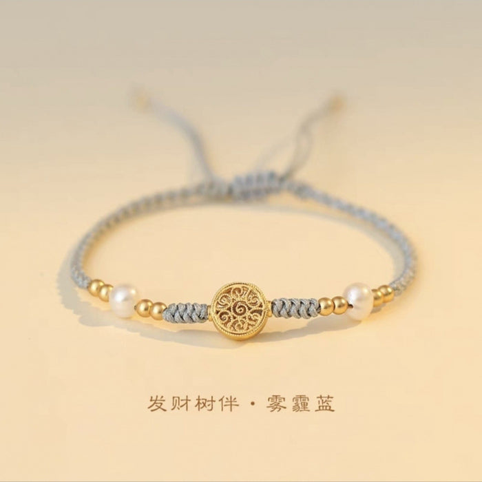 Wholesale Money hand rope, red rope woven bracelet, good luck bead bracelet