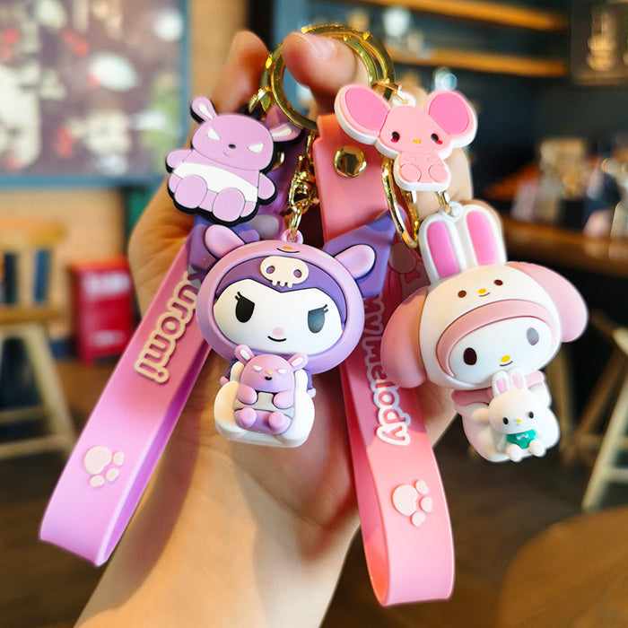 Wholesale Cartoon Doll Rubber Keychain JDC-KC-Tingm025