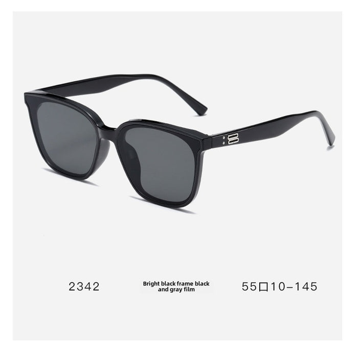 Wholesale Square sunglasses, high-end light colored sunglasses, summer sun shading retro sunglasses