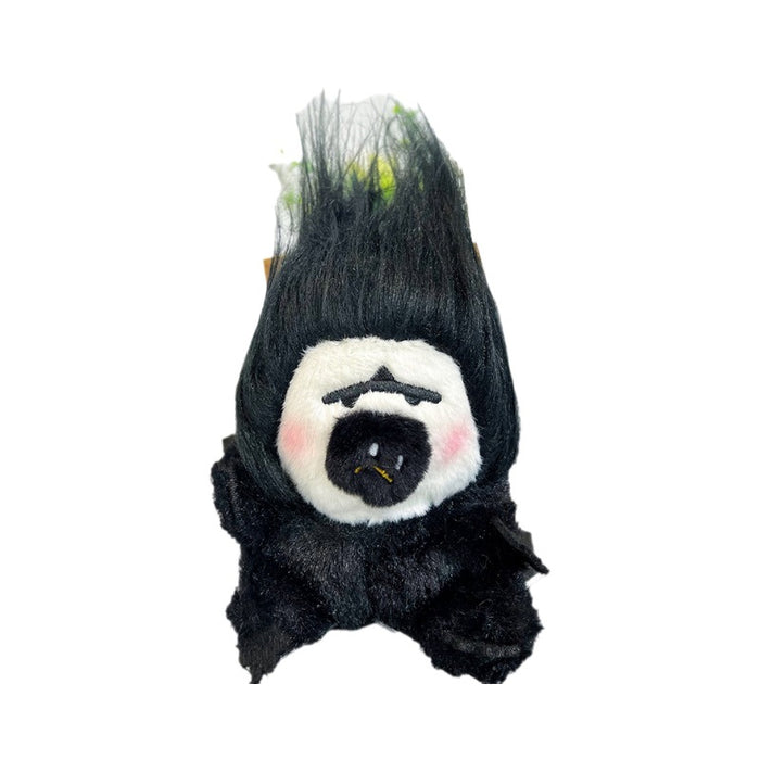 Wholesale White-faced Sakshi monkey pendant Scribbled plush doll keychain