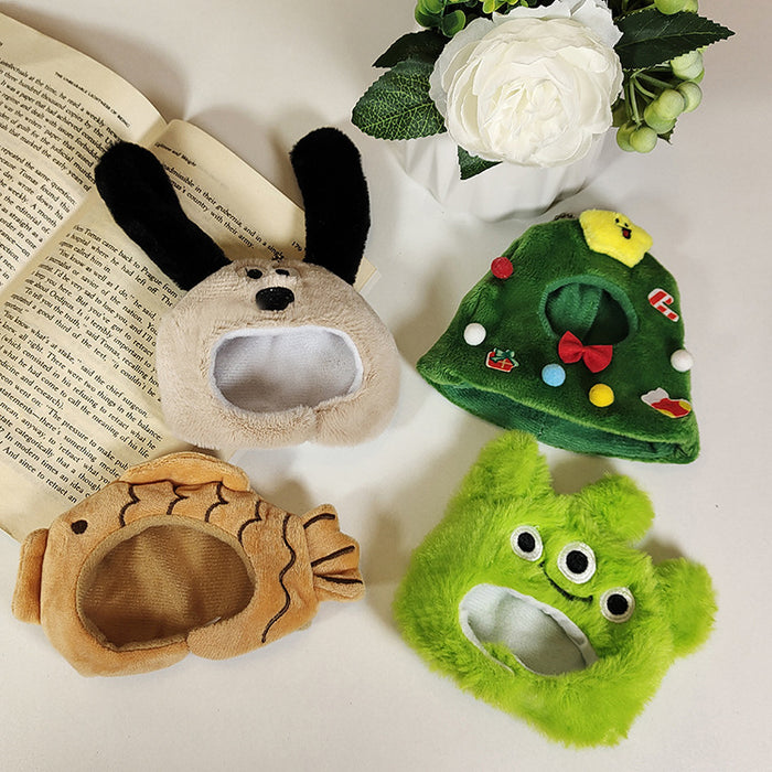 Wholesale Baby Clothes 10Cm 15Cm Doll Headgear Cute Christmas Hat Plush Doll Hat Accessories