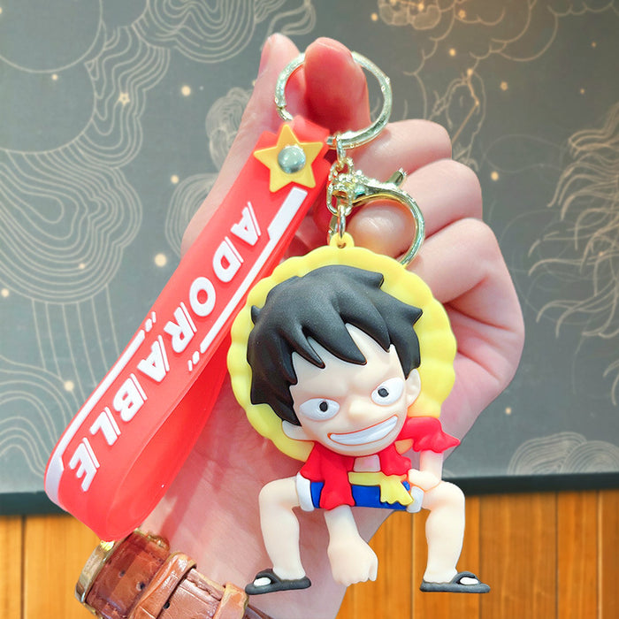 Wholesale Cartoon Boy Silicone Doll Keychain JDC-KC-JuJi029