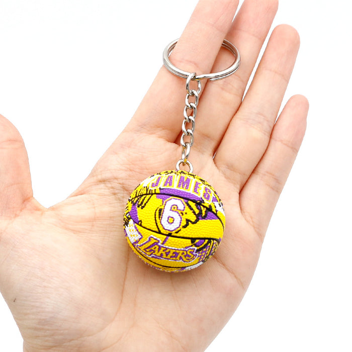 Wholesale PVC Letter Basketball Keychain JDC-KC-QLPing007