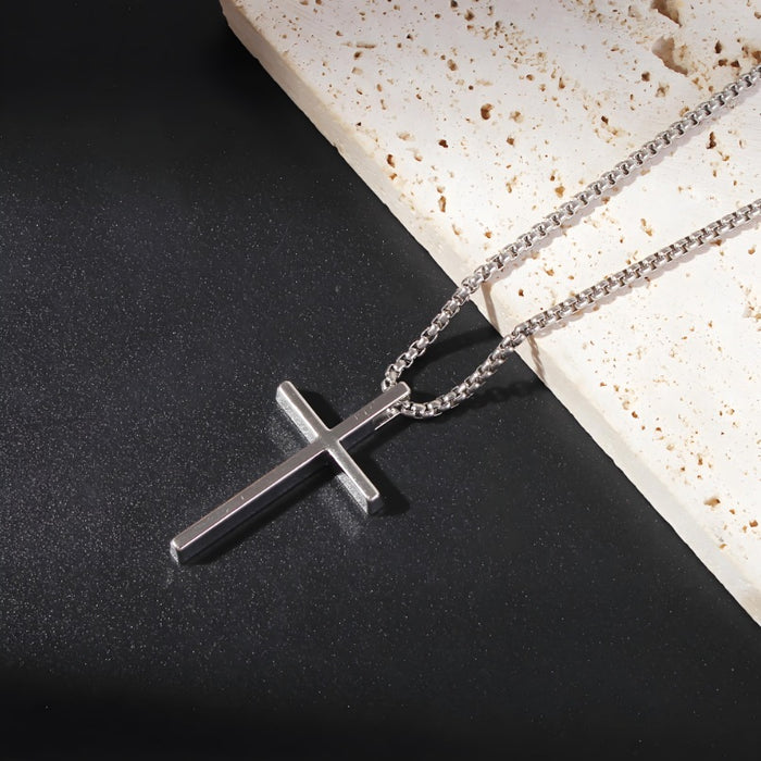 Wholesale Necklace accessories, street stainless steel full diamond cross collarbone chain wholesale