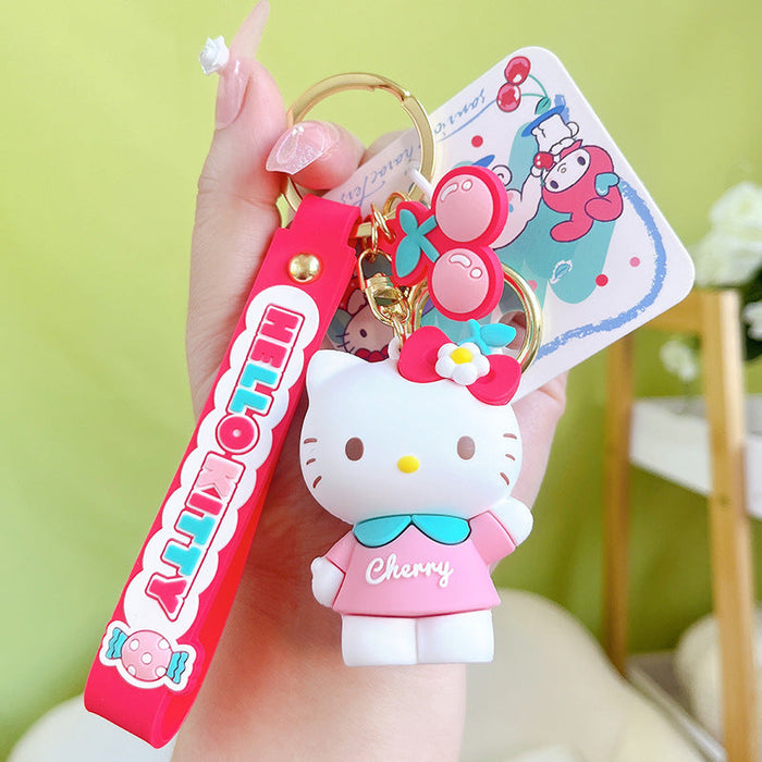 Wholesale Cherry Egg Bow Keychain JDC-KC-YanG007