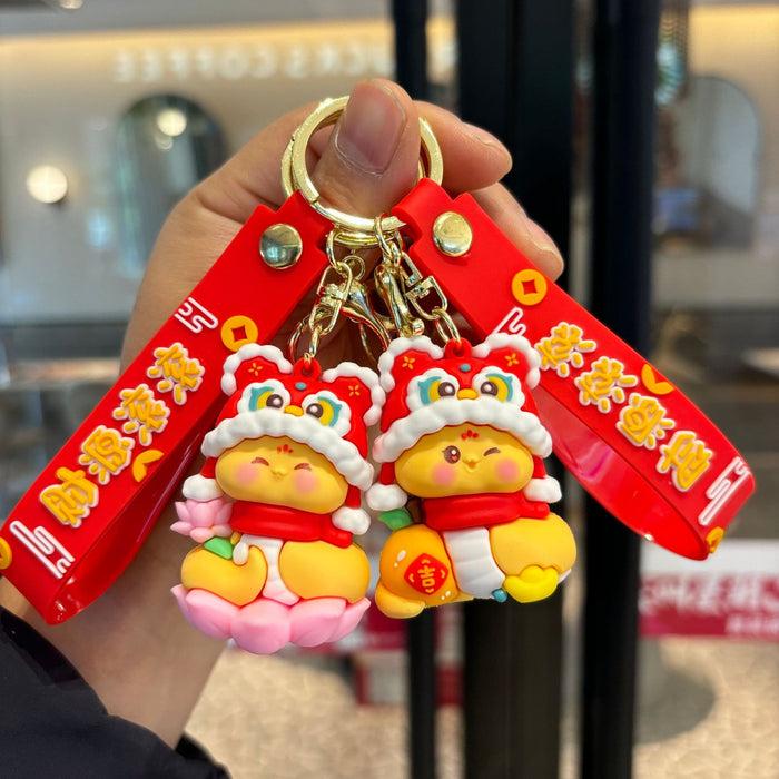 Wholesale  Cute Snake  Lucky  Doll Keychain Pendant