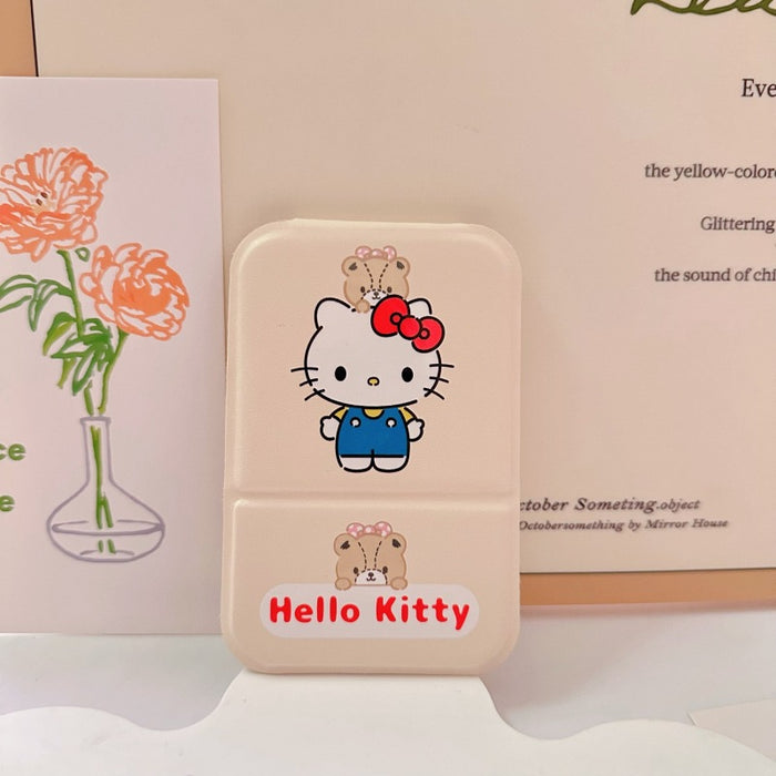 Wholesale Cartoon portable makeup mirror portable small mirror desktop folding mirror student dormitory HD dressing mirror