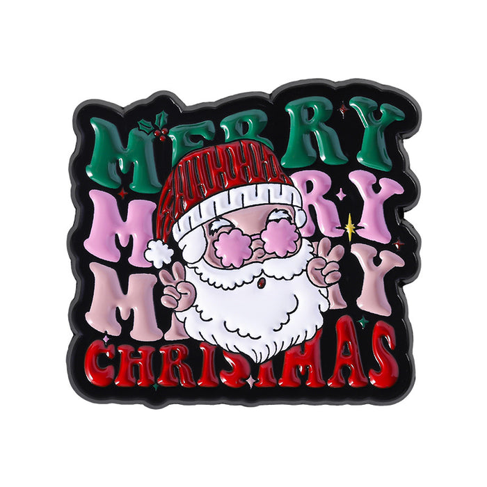 Wholesale Christmas personalized versatile cartoon metal brooch