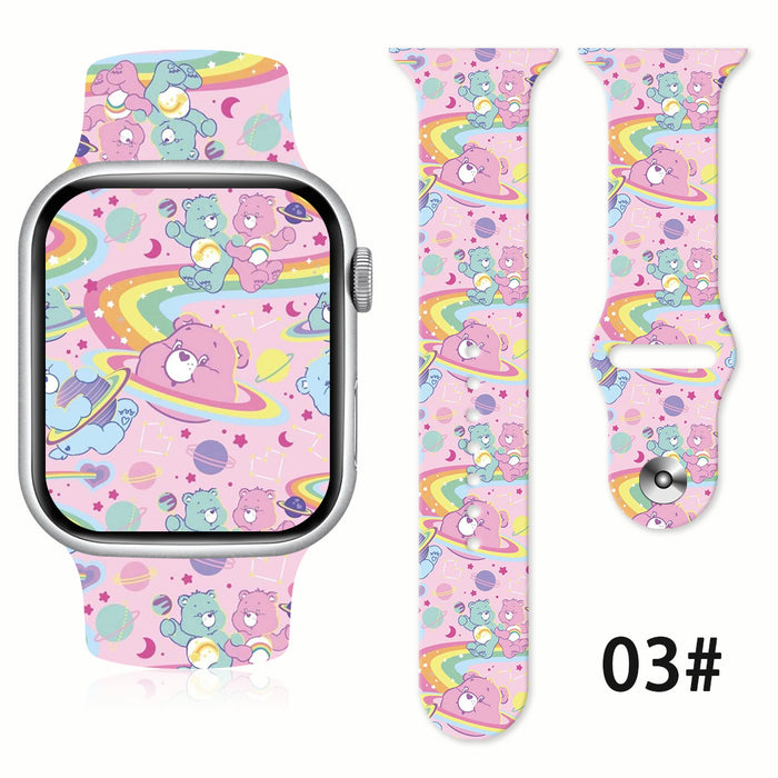 Wholesale Printed Silicone Watch Strap Wristband JDC-WD-NuoQi038