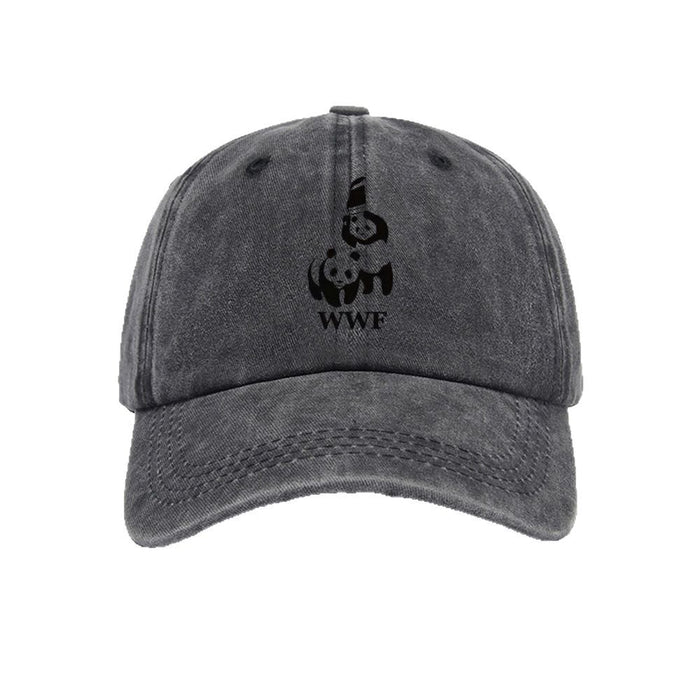 Wholesale Printed baseball cap for outdoor leisure, sun shading, washed retro trend, duckbill cap