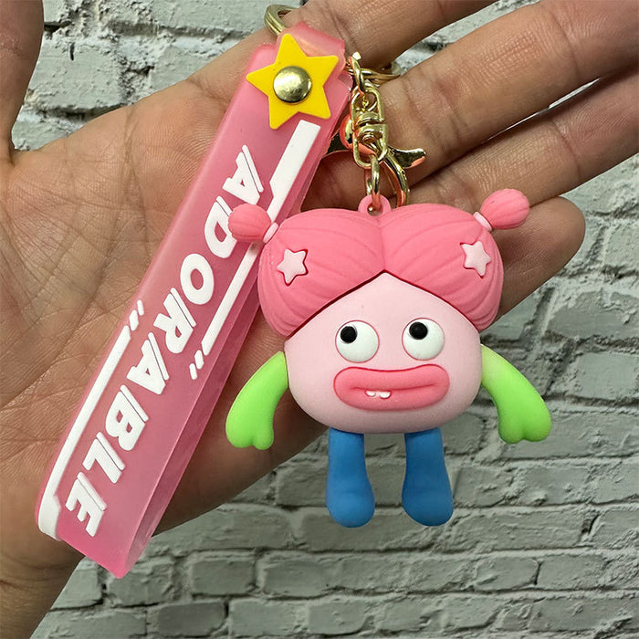 Wholesale PVC Cartoon Doll Keychain JDC-KC-XingS023