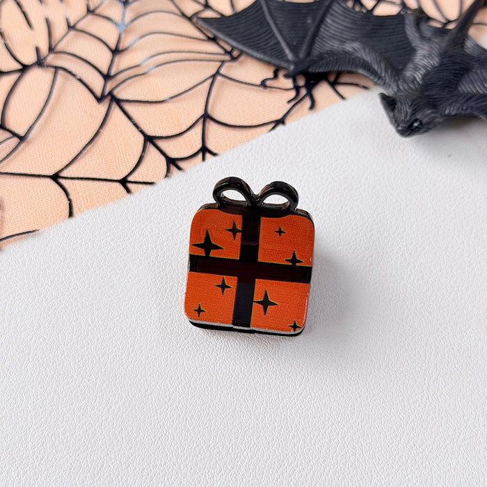 Wholesale Stylish  Hair Clips With Ghost Owl Pumpkin Black Cat Candy Designs Fabric Hair Accessory For Party And Gift Resale
