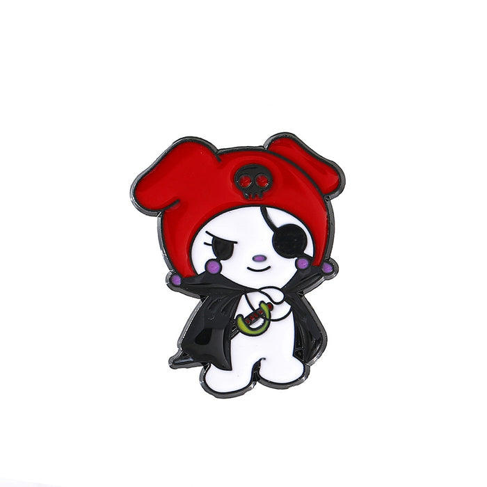Wholesale Cartoon Cat Brooch Metal Badge Pirate Design Pin Everyday Jewelry Accessory