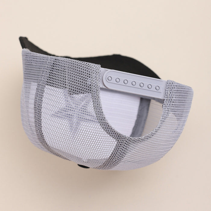 Wholesale Five-pointed star three-dimensional embroidery baseball cap outdoor sports sun protection breathable back mesh peaked cap