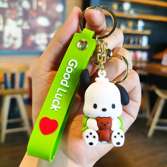 Wholesale Cartoon Silicone Doll Keychain JDC-KC-Tingm290