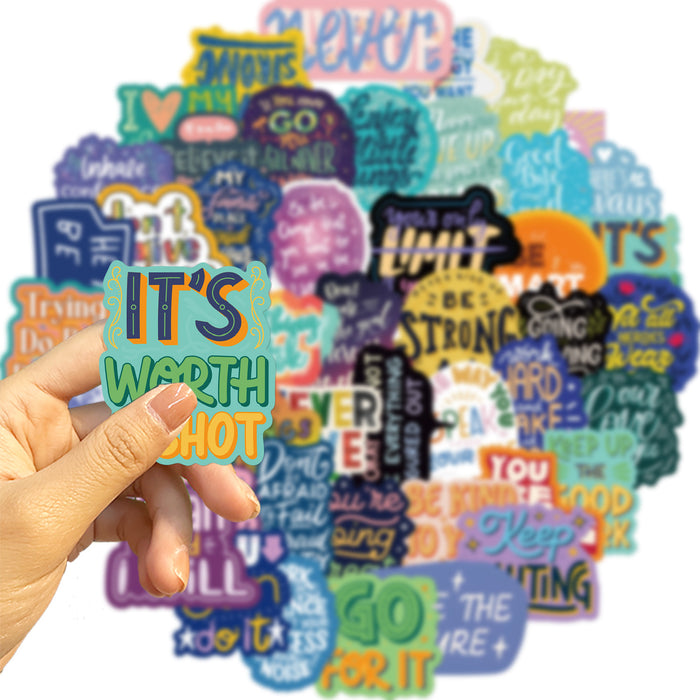 Wholesale 50pcsWaterproof,  removable,  non-repeatable stickers for luggage and notebooks
