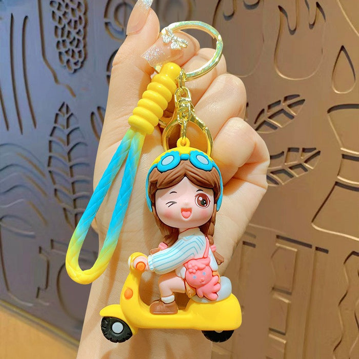 Wholesale PVC Cartoon Doll Keychain JDC-KC-ZhongC015