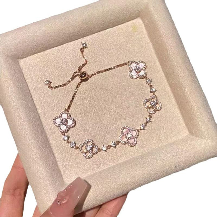 Wholesale pink small flower bracelet temperament hand jewelry