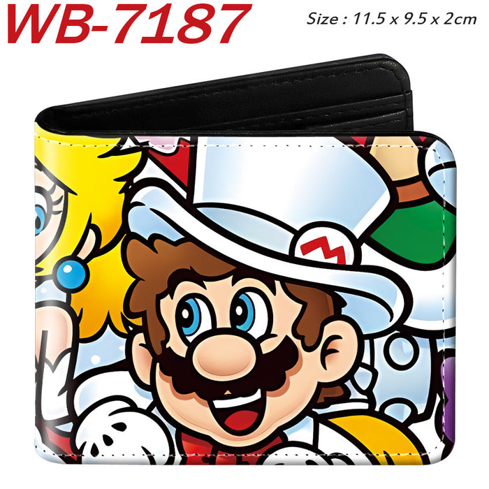 Wholesale Anime Cartoon Print PU Leather Bi Fold Wallet Street Fashion Unisex Student Wallets Waterproof Full Color Design Fashion Accessory Resale