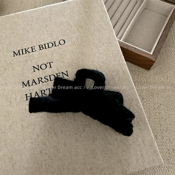 Wholesale Black Polo Dot Pink Five-pointed Star Bow Hairpin  Grab Clip Shark Clip Hair Accessories