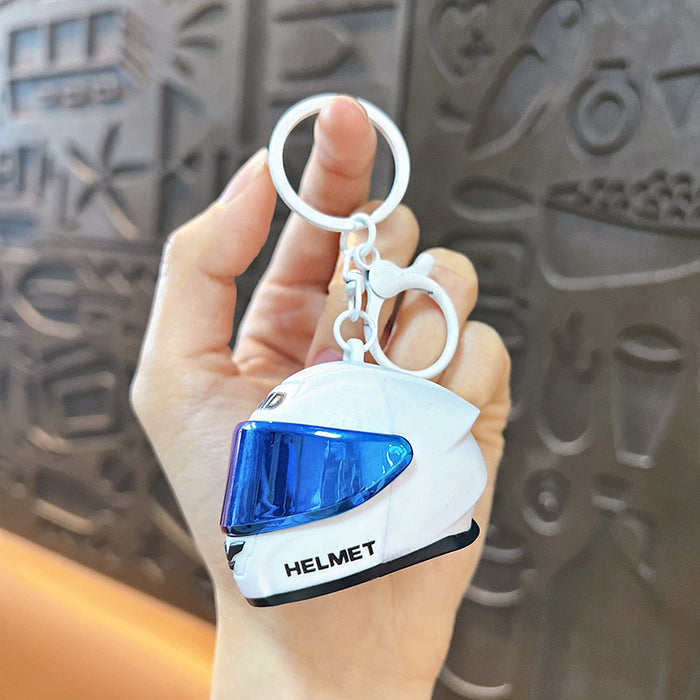 Wholesale Helmet Keychain 3D Motorcycle Helmet Pendant