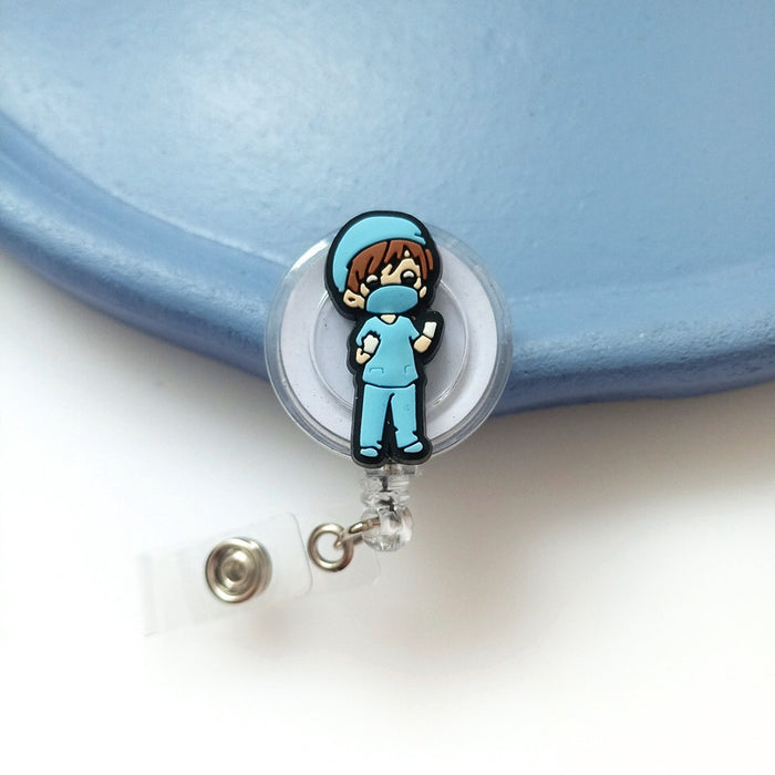 Wholesale PVC Cute Cartoon Telescopic Keychain JDC-KC-ChangQi006