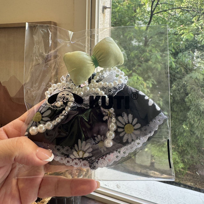 Wholesale Clothing set with bow and pearl lace skirt,  boo doll clothing and accessories