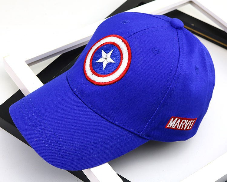 Wholesale Red Solid Color Kids Baseball Cap With Wide Brim Sunscreen Dome Top Trendy Gift