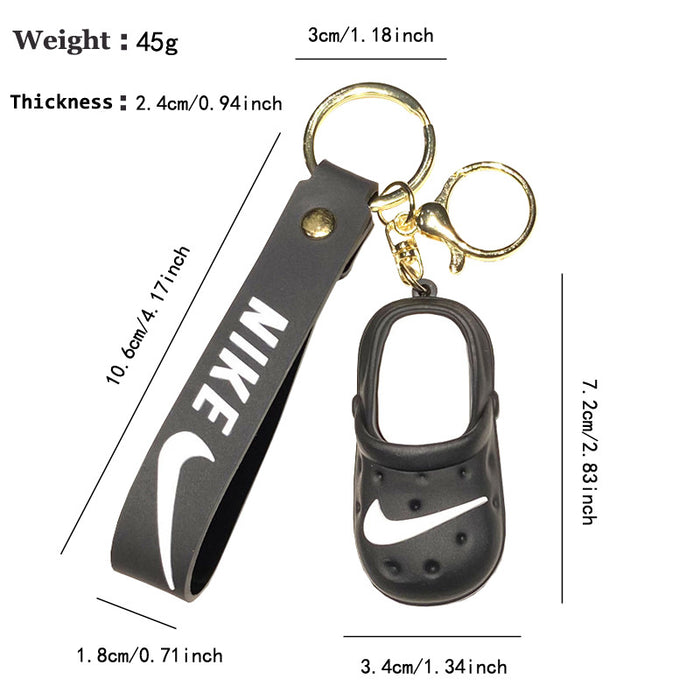 Wholesale Chic Slipper Keychain Metal Keyring Bag Charm MOQ≥2
