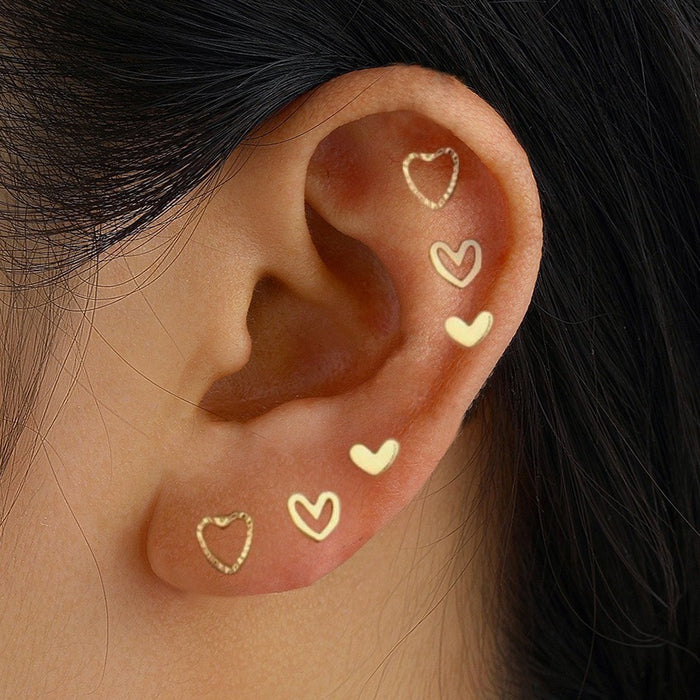 Wholesale Geometric square copper ear clip set