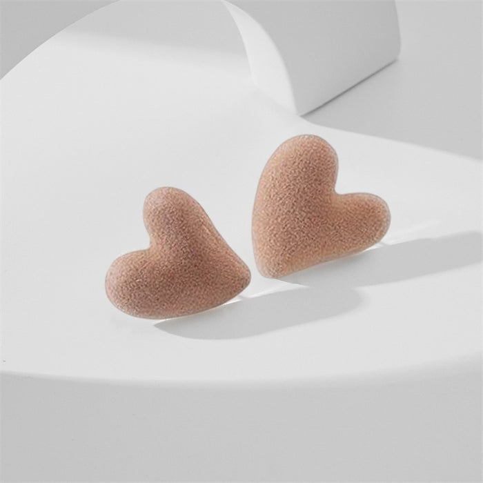 Wholesale Heart Stud Earrings Copper JDC-ES-GuTe016