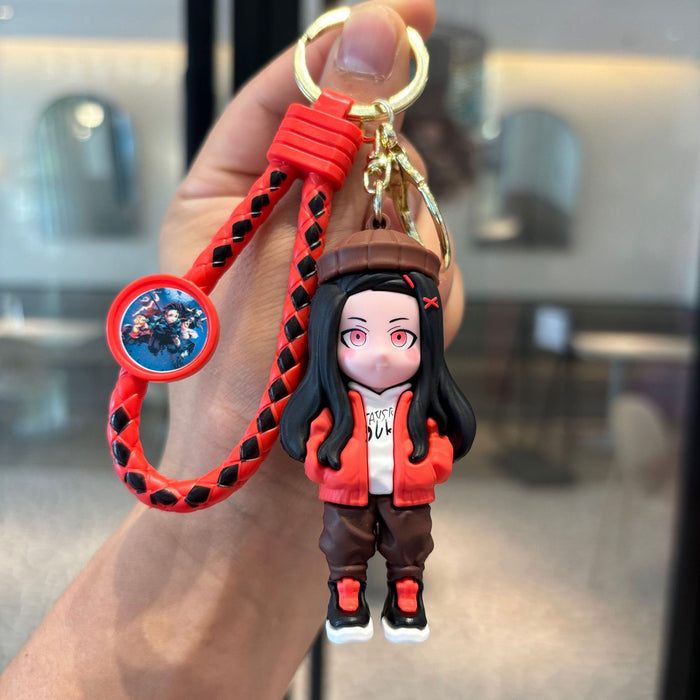 Wholesale Cartoon PVC Keychain Cute Gift for Couples Car Bag Accessory Boutique MOQ:2