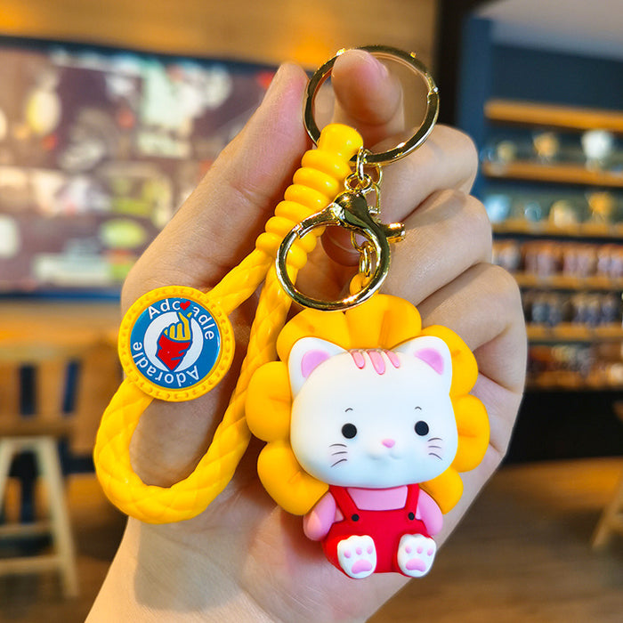 Wholesale Rubber Cartoon Doll Three-dimensional Keychain JDC-KC-Tingm100