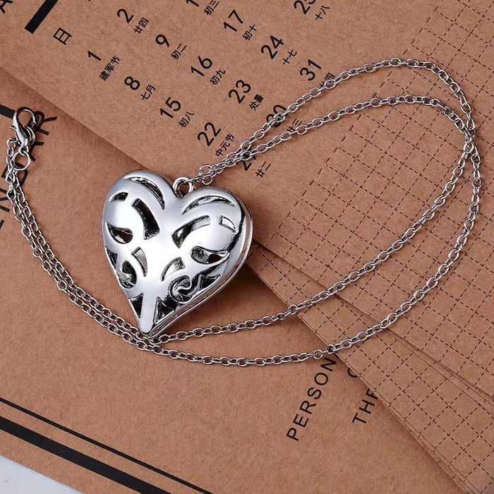 Wholesale Alloy Hollow Heart Shape Necklace JDC-NE-MuShi003