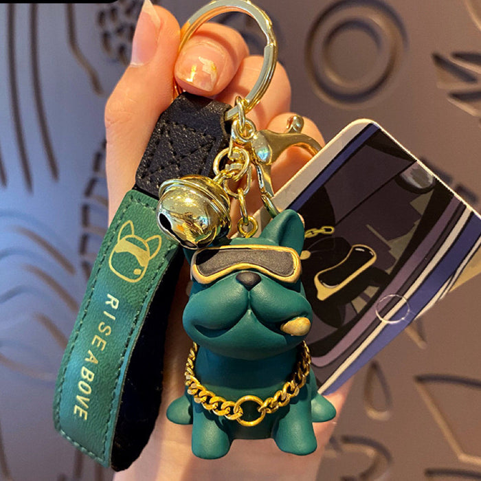 Wholesale Cute Resin Bulldog Keychain