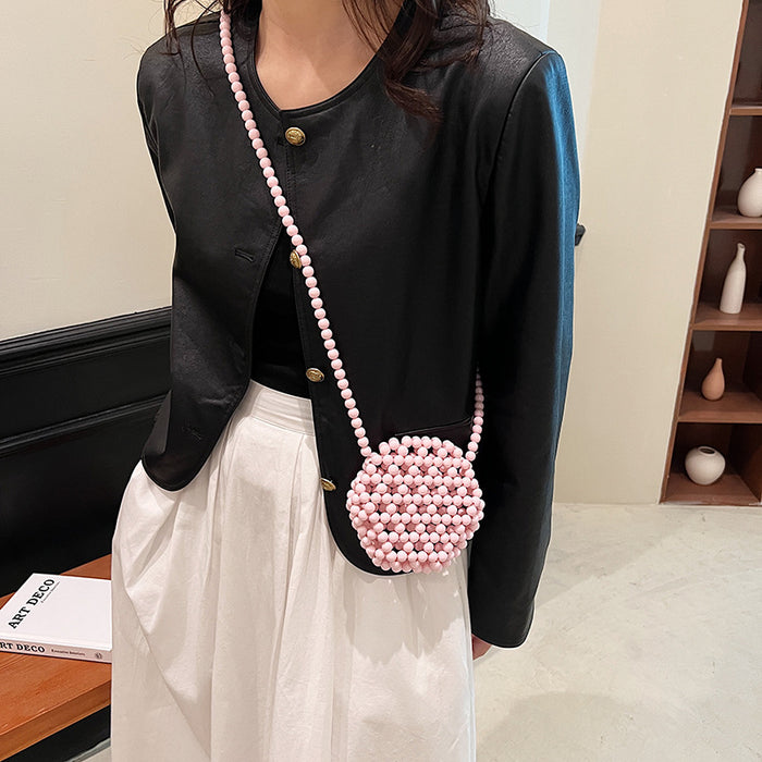 Wholesale Mini Beaded Shoulder Messenger Bag JDC-SD-FangPu002