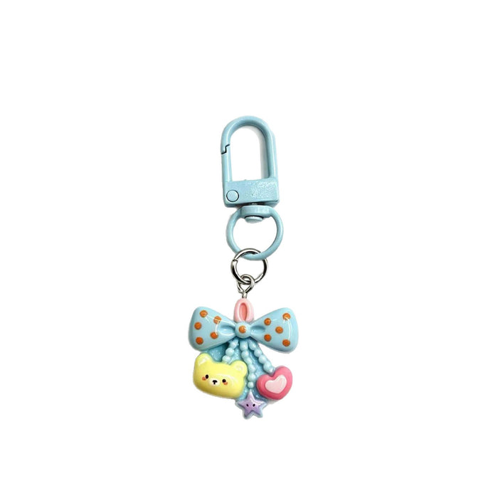 Wholesale Cute Bow Bear Resin Bag Charm Sweet Pendant DIY Gift For Couple And
