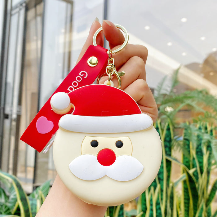 Wholesale Christmas coin purse keychain