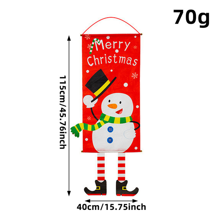 Wholesale Christmas Decorations Fabric Hanging Legs Creative Hanging Flags Window Pendants Wall Atmosphere Decoration Hanging Cloth