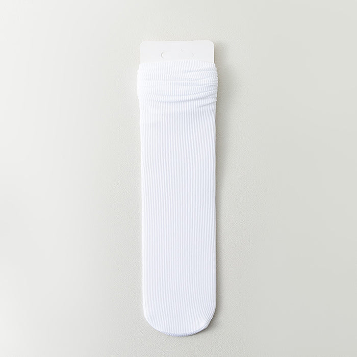Wholesale Thin socks, velvet mid tube socks, stacked socks, rolled edge stockings