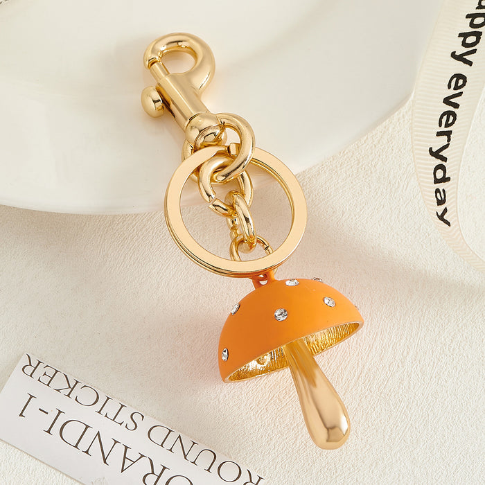 Wholesale Fashion Keychain Women's Bag Decorative Cute Mushroom Buckle